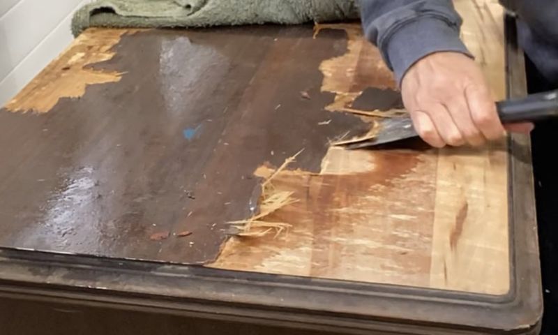 Veneer Peeling Like Sunburned Skin