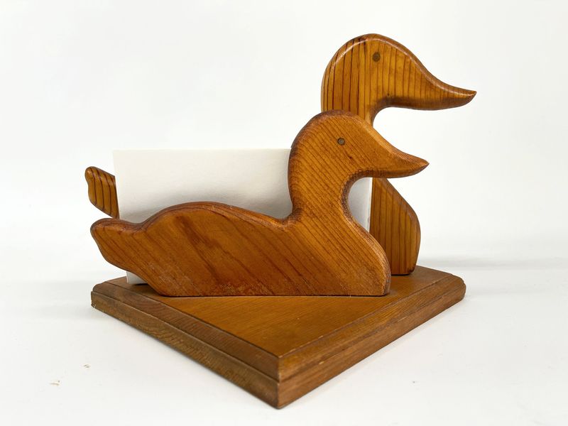 Wooden Duck Napkin Holders