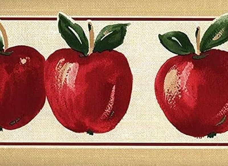 Wallpaper Borders with Fruit Patterns