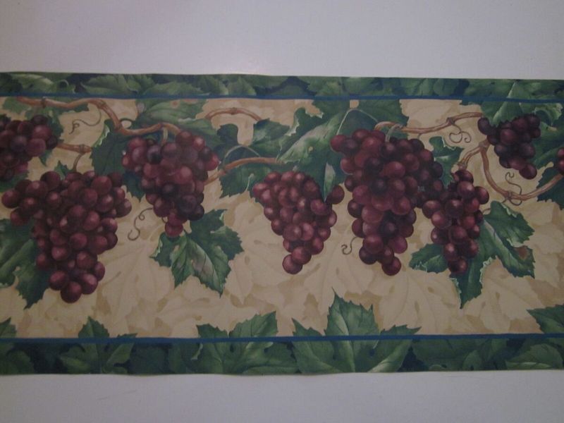 Grape Vine Border Wallpaper