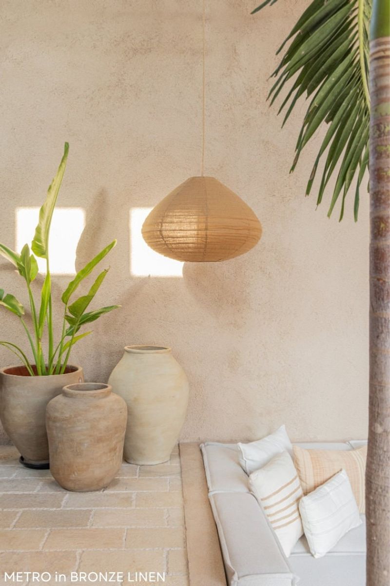 Linen-Wrapped RIBBA Frame Light