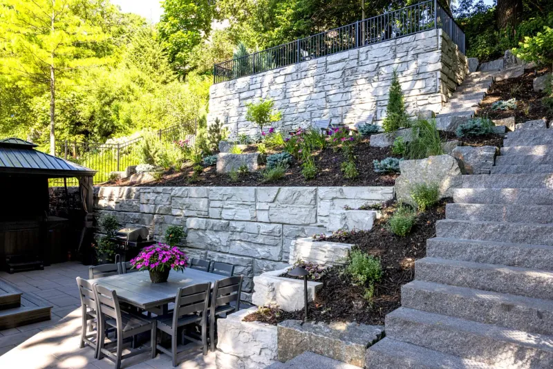 Multi-Level Stone Terraces: The Hillside Tamer