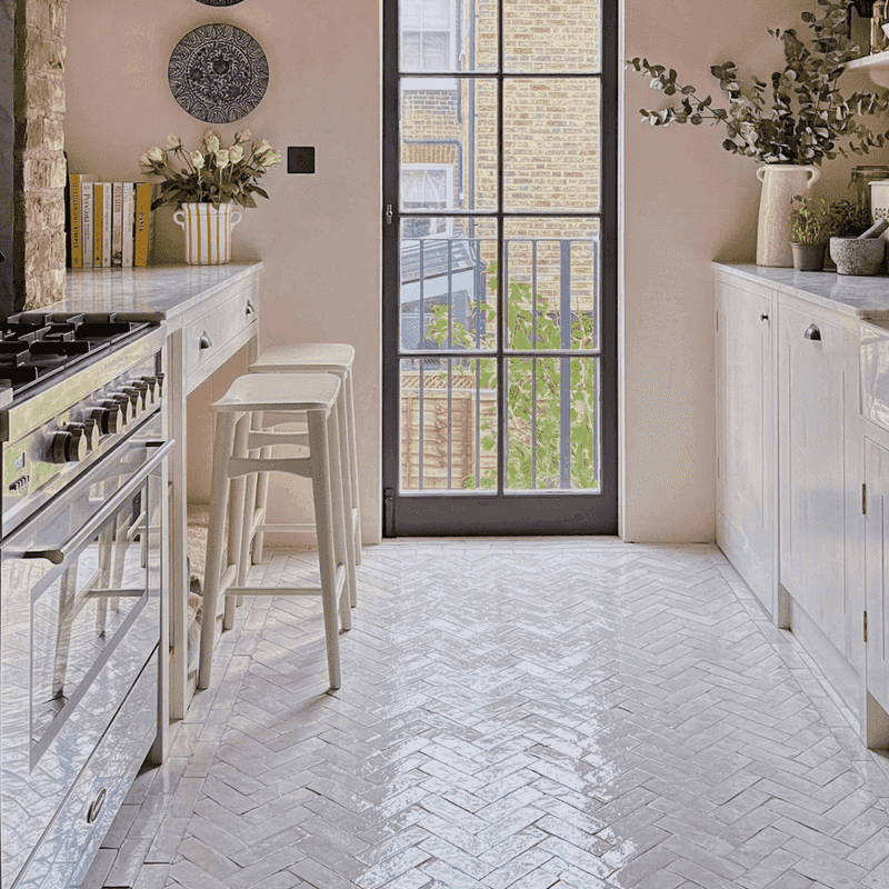 Crisp White Tiles