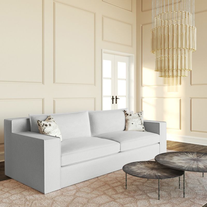 Tailored upholstery with crisp seams