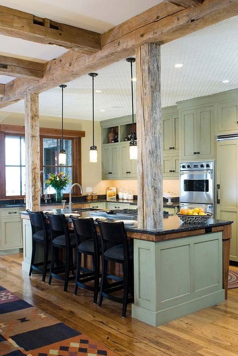 Exposed Wooden Beams