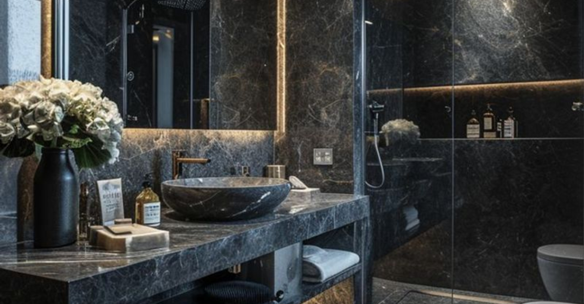 15 Chic And Edgy Dark Monochrome Bathrooms