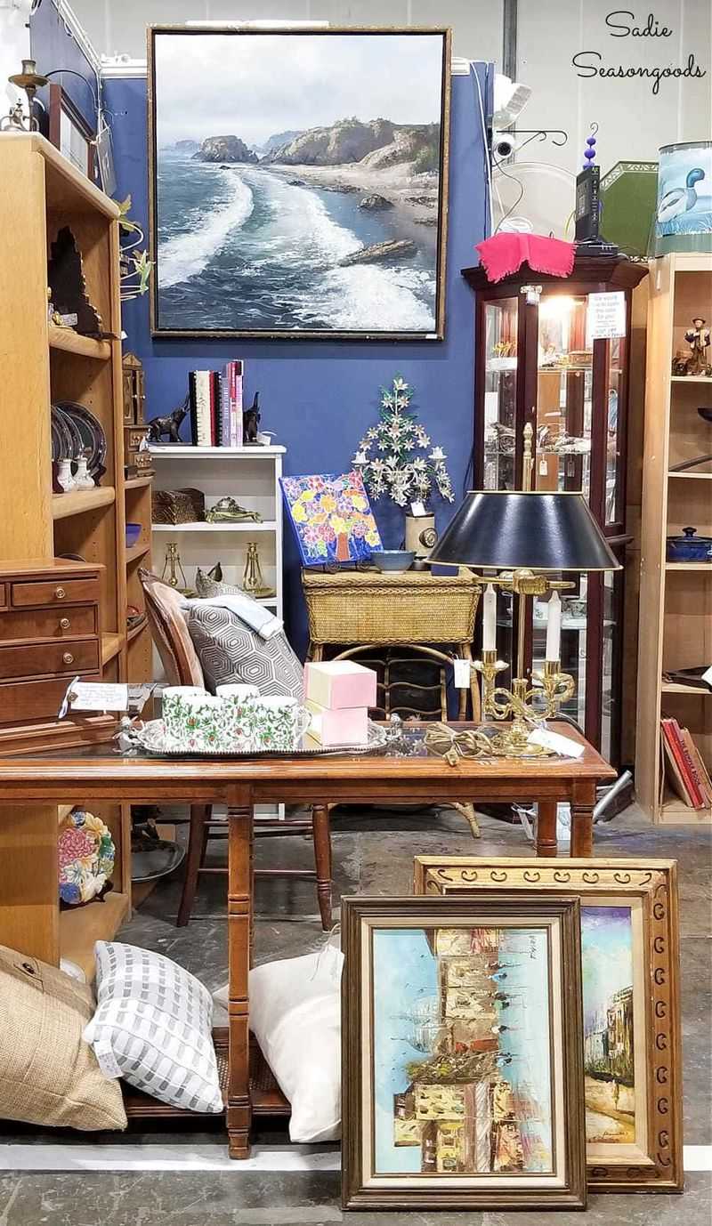 Hunt thrift stores for vintage decor