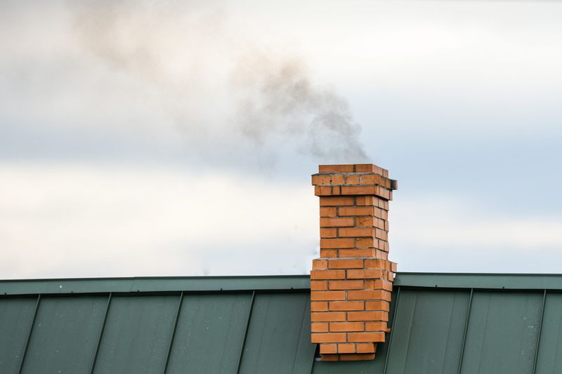 Heat Escapes Up The Chimney