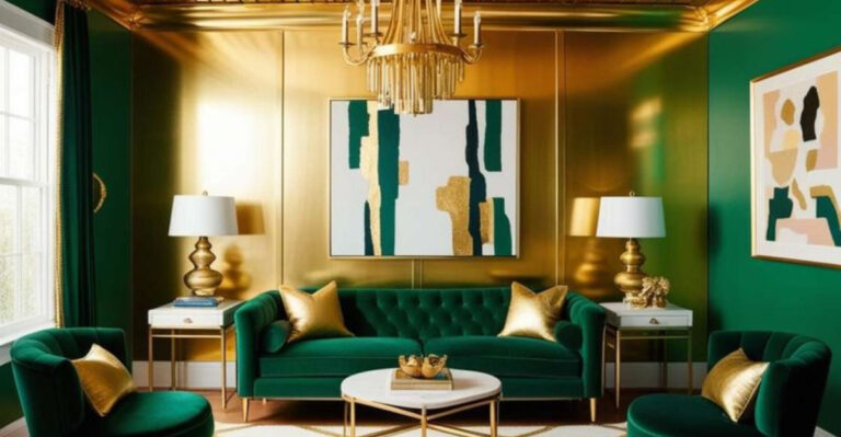 15 Living Rooms That Make Forest Green And Rust Look Luxurious