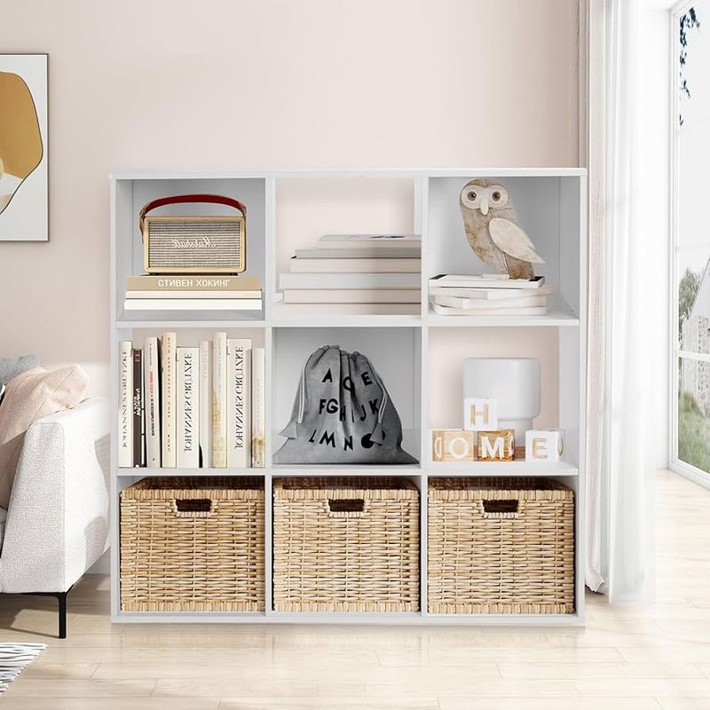 Freestanding Cubby Units with Baskets