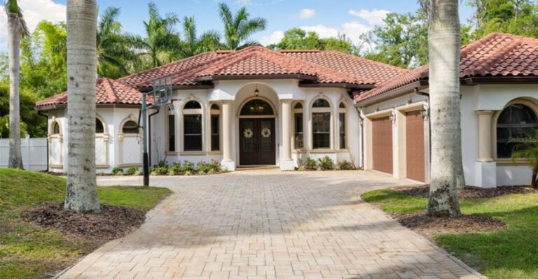 15 Photos Of A Gorgeous Mediterranean Style Home With Sleek Interiors And Spacious Backyard