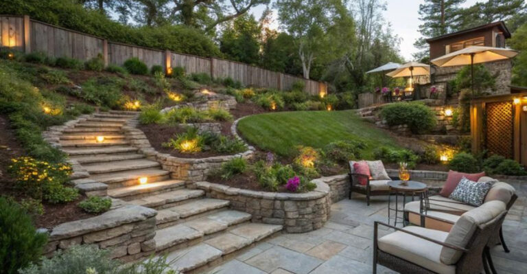 16 Amazing Ways To Design Your Sloped Backyard