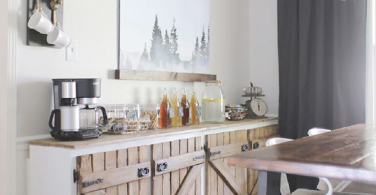 16 DIY Cabinetry Ideas For A Stylish Kitchen & Coffee Bar