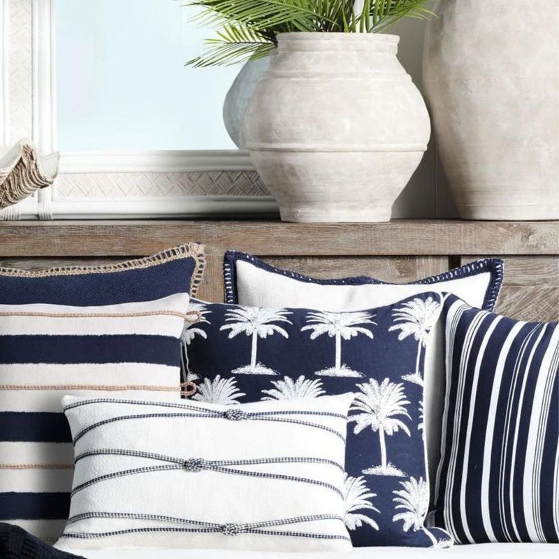 Navy & White Cushions