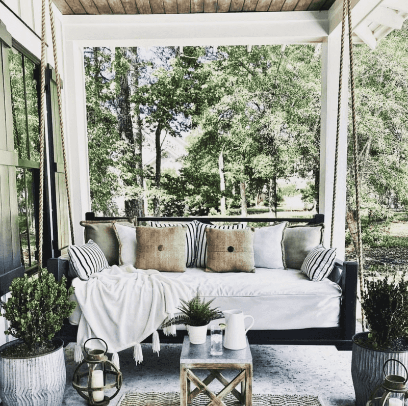 Swing Into Comfort With A Classic Porch Swing
