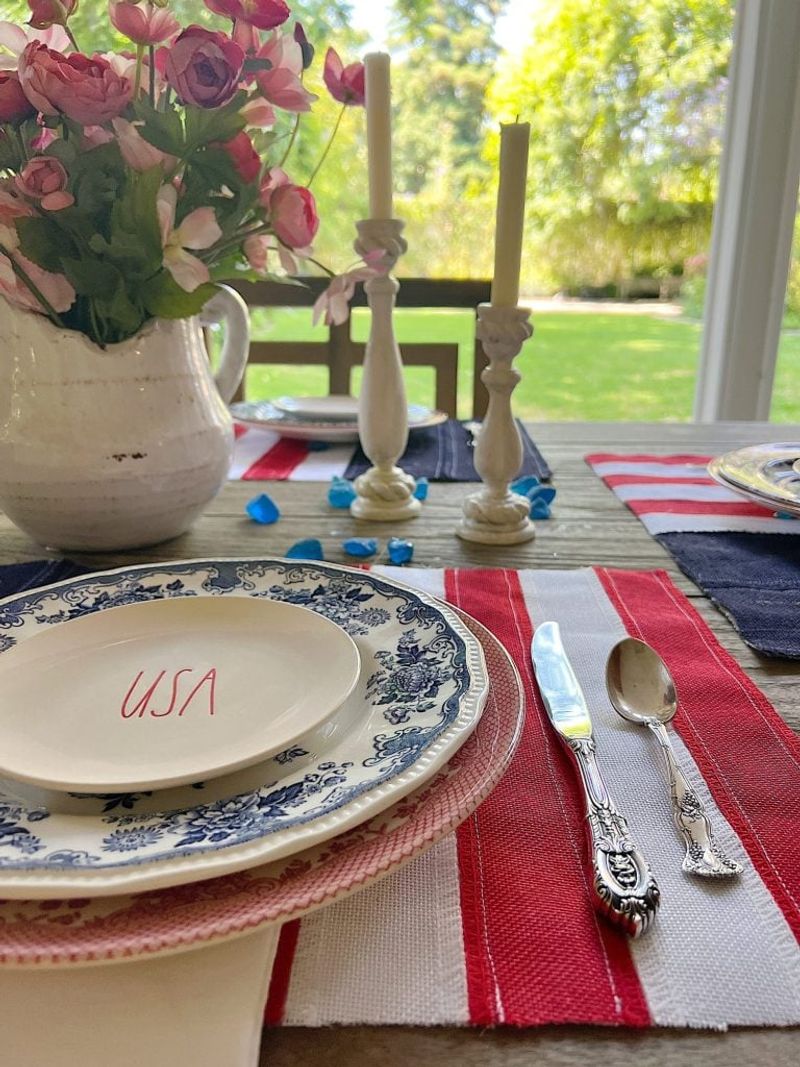 Red, White, and Blue Table Runners