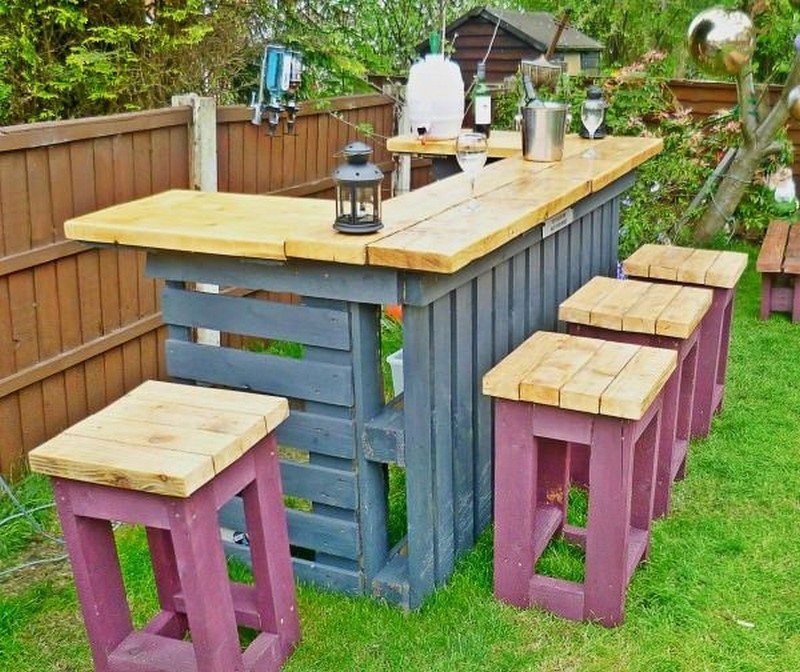 Rustic Pallet Bar Paradise