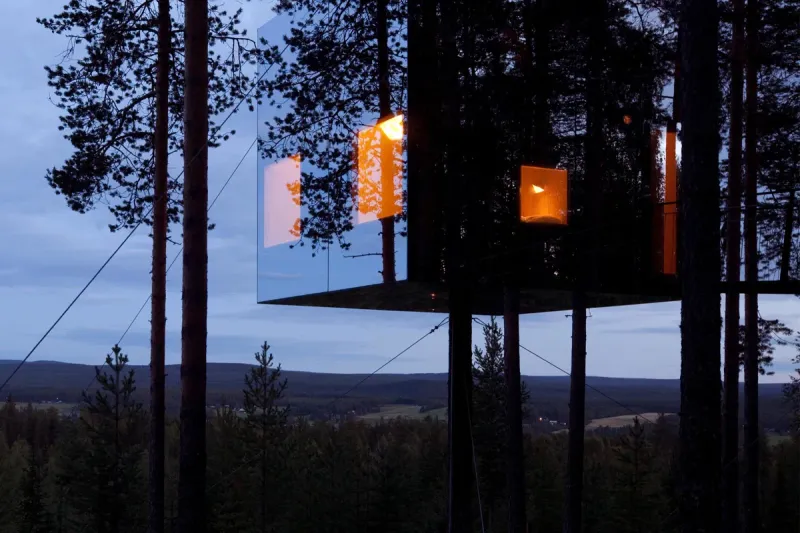 Treehotel Mirrorcube In Sweden