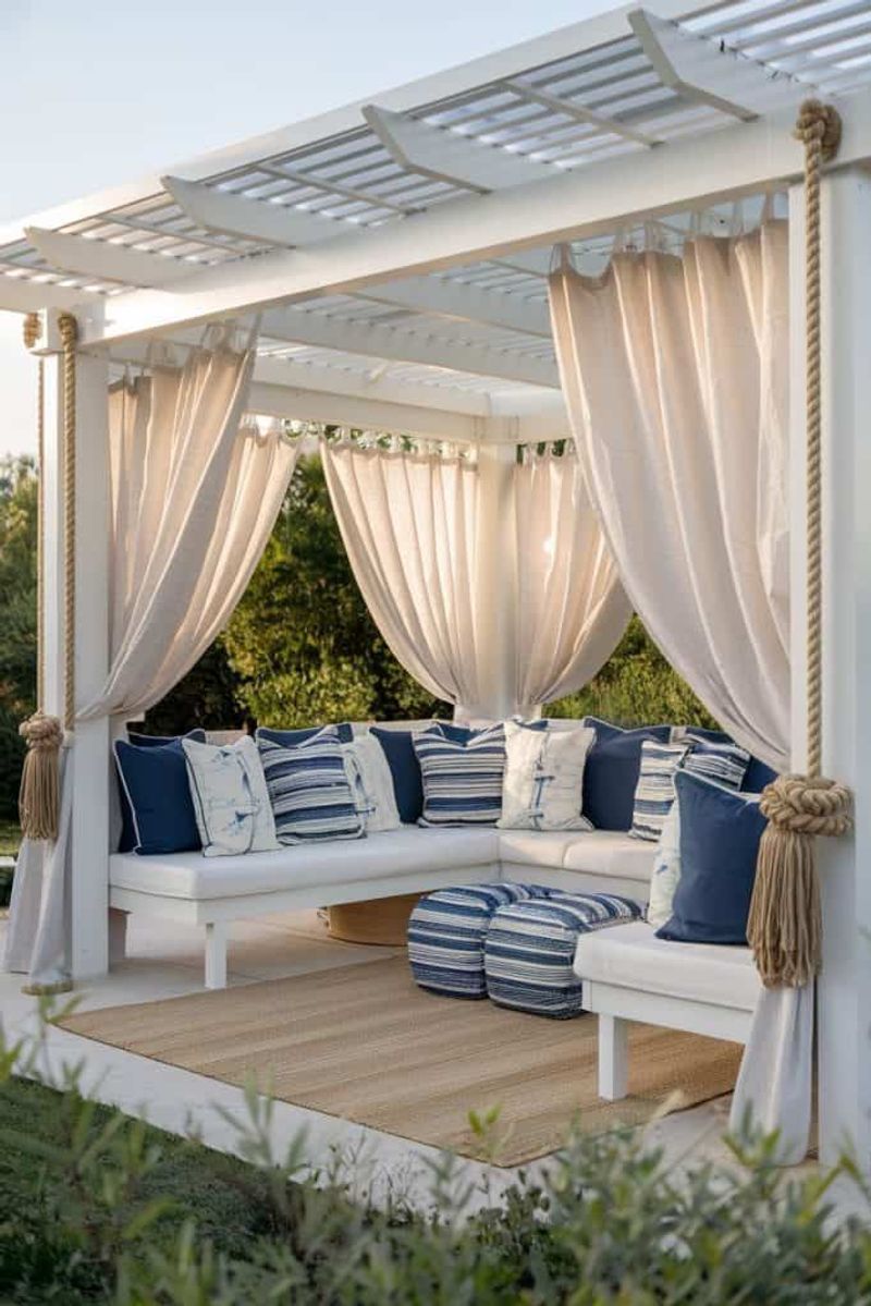 Add Flowing White Curtains for a Breezy Feel