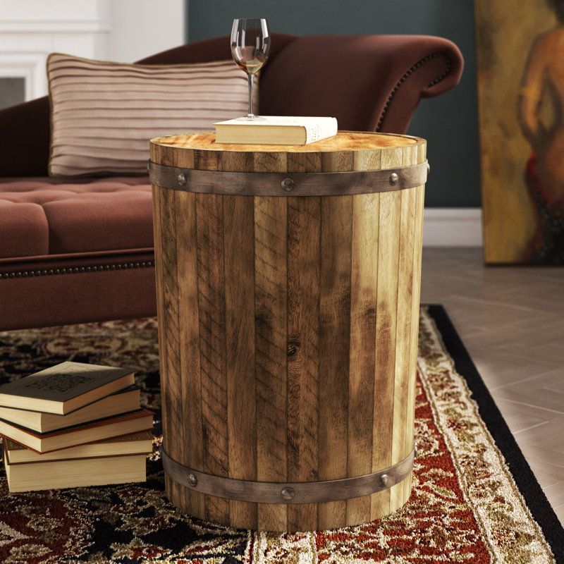 Rustic Wooden Barrel