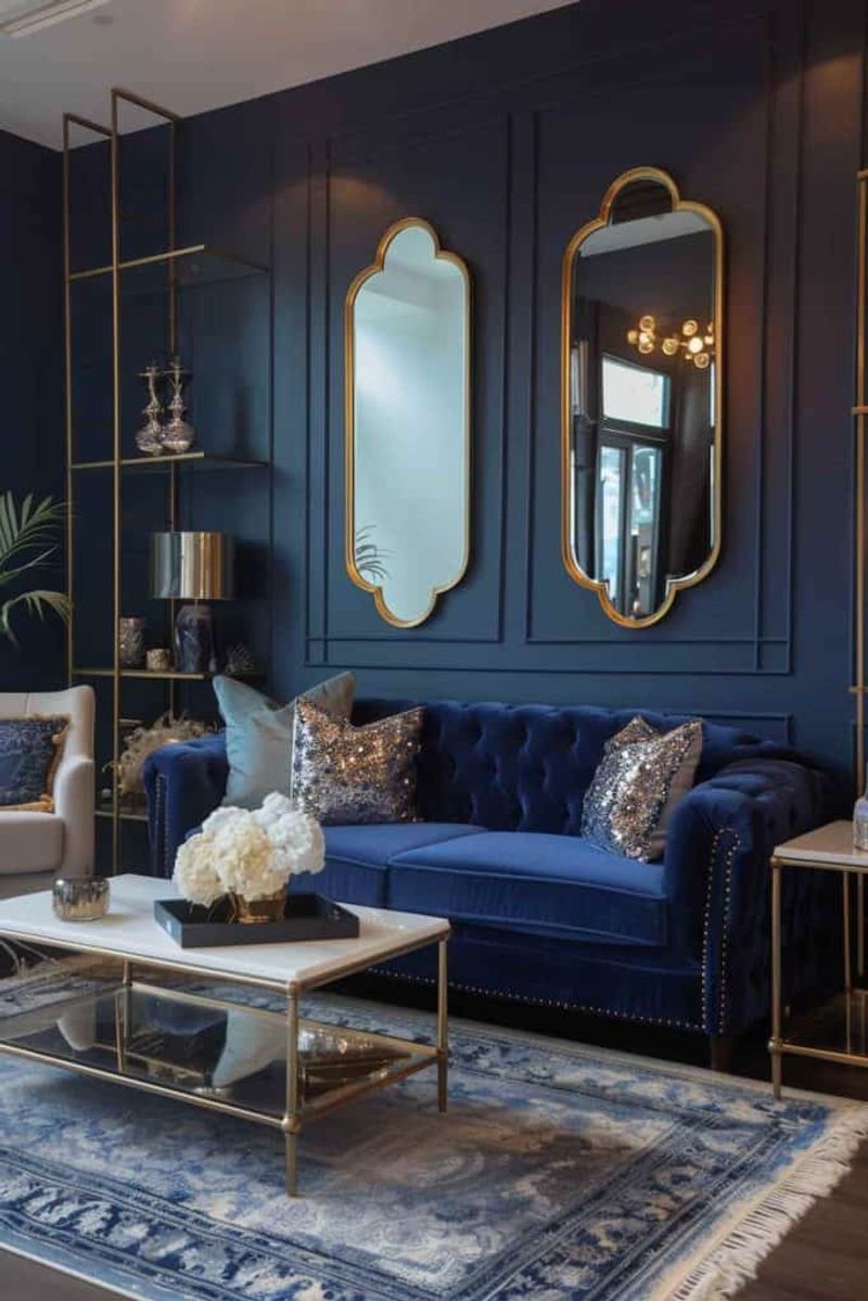 Navy Blue And Gold