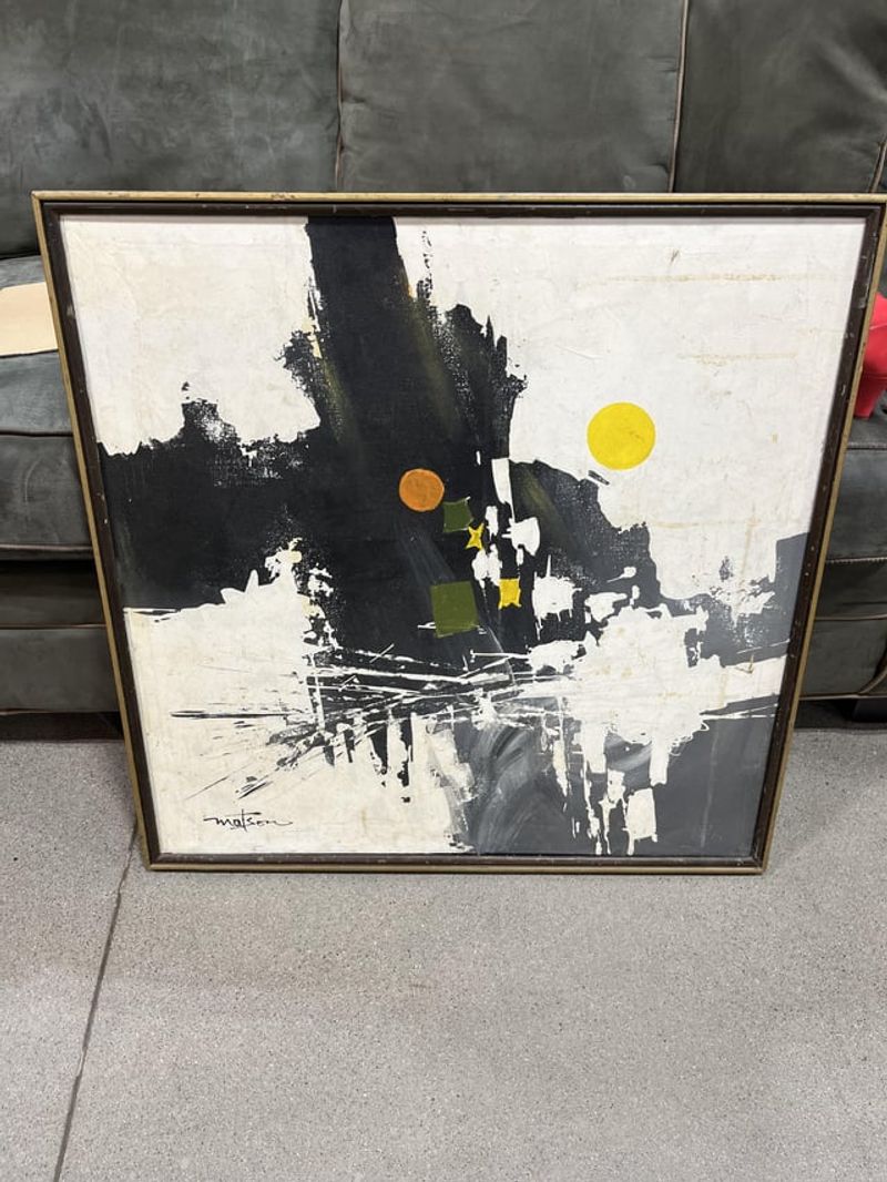 Mid-Century Modern Abstract Paintings