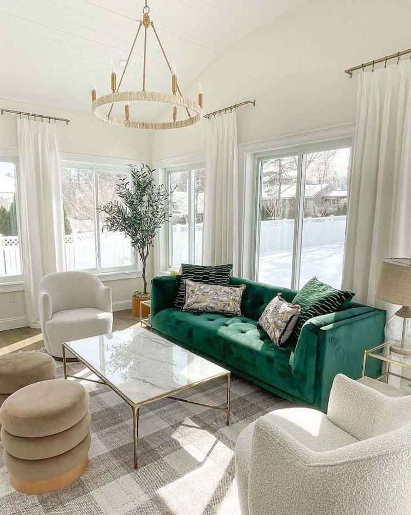 Velvet And Linen For Living Rooms
