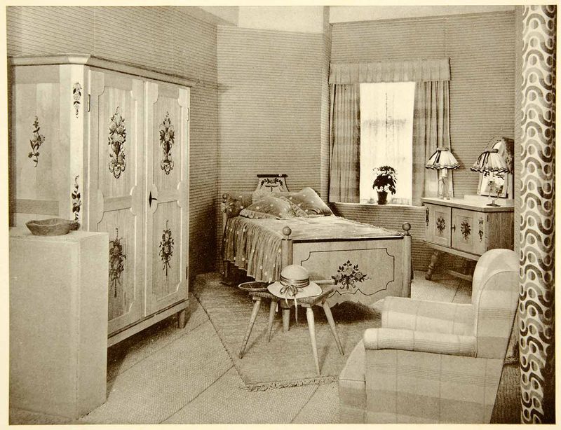 1940s Practical Wartime Bedroom