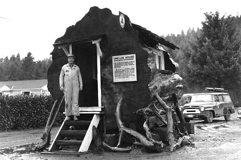 1958: One-Log House, Washington, USA