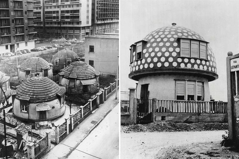 1951: Mushroom Houses, Milan, Italy