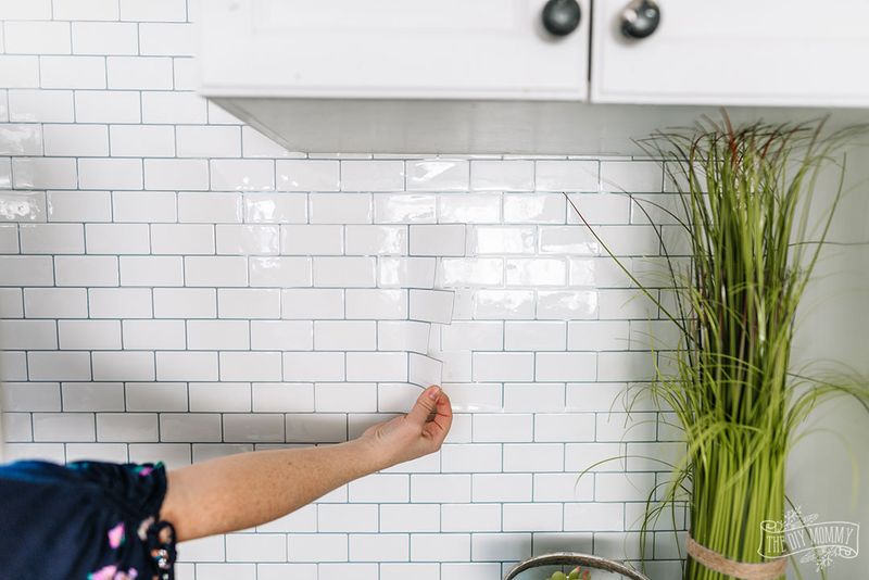 Peel-And-Stick Backsplash Tiles