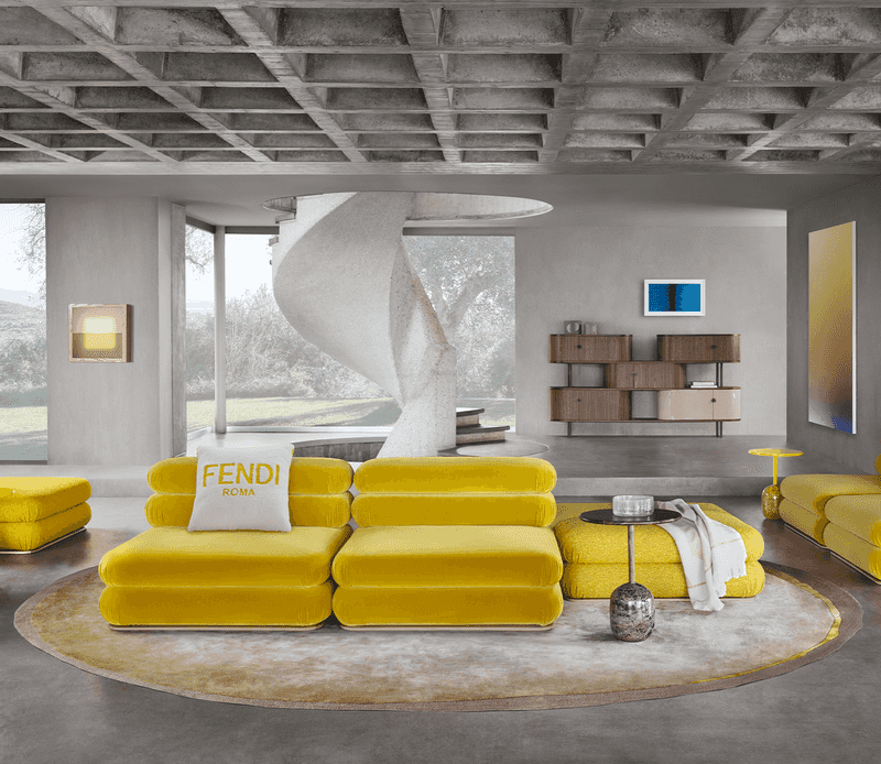 Fendi Casa Velvet Sofa