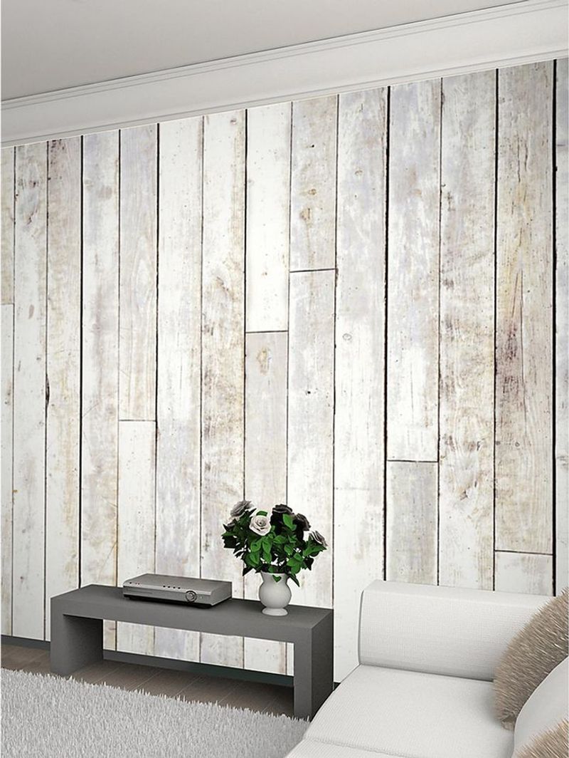 Whitewashed Wood Walls