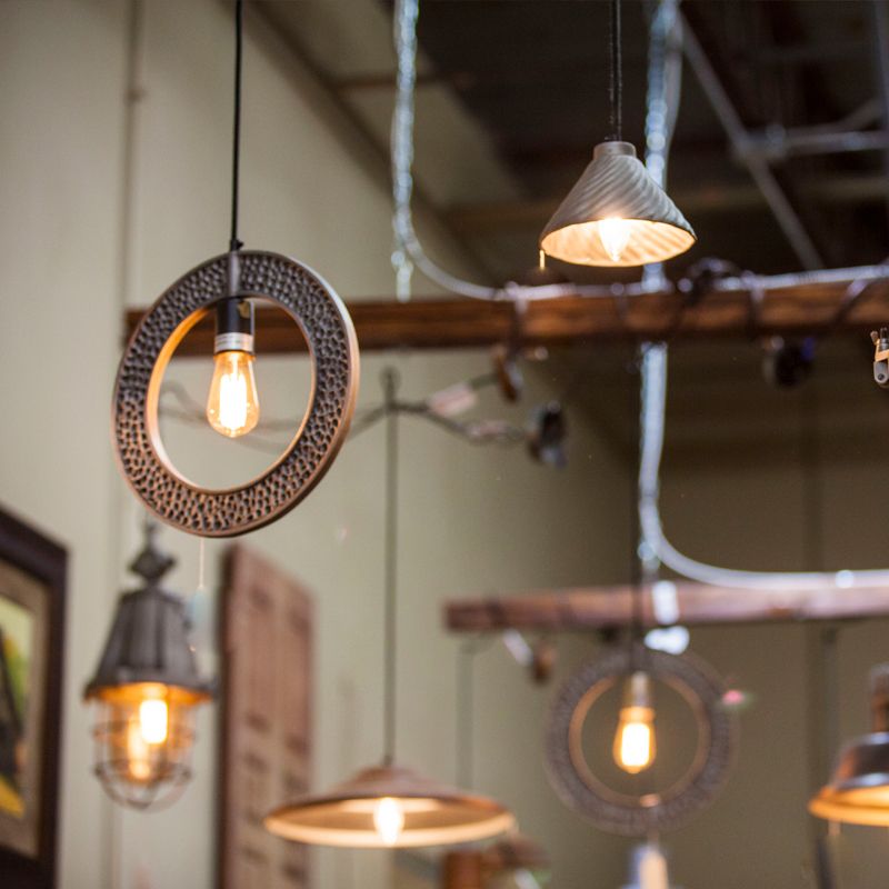 One-of-a-kind lighting sourced from global flea markets