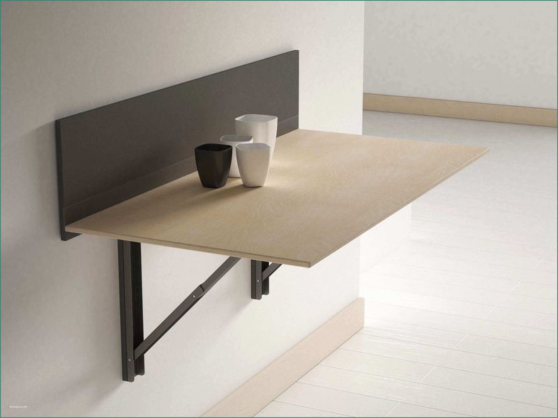 Wall-Mounted Fold-Down Table