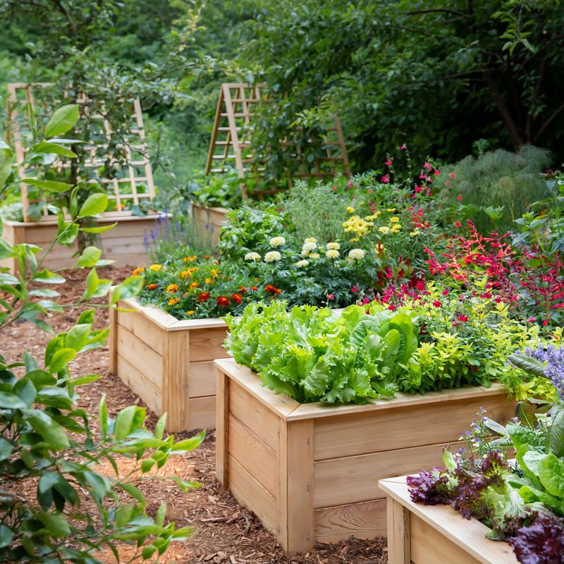 Plant A Vegetable Garden In Raised Squares