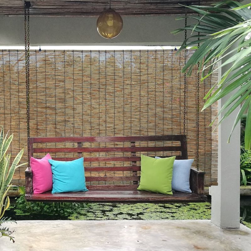 Use Bamboo Shades for a Tropical Vibe