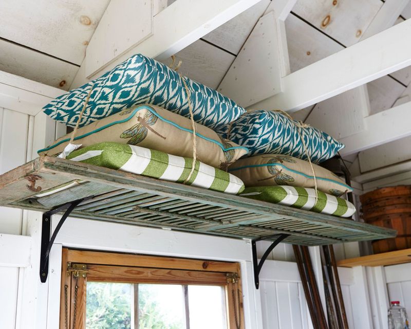 Install Hooks And Storage For Seasonal Organization