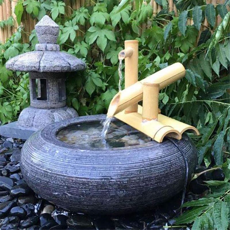 Bamboo spout fountains