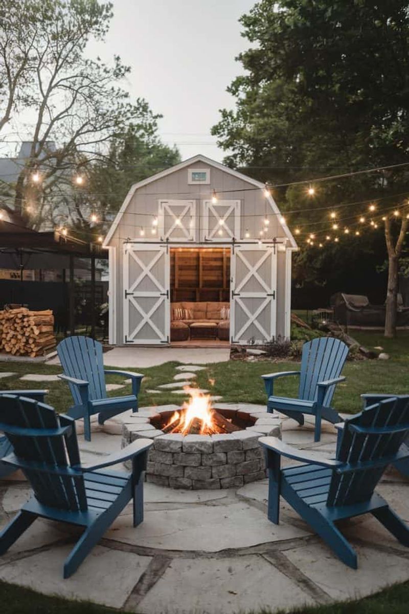 Landscape Around the Shed for Patio Vibes