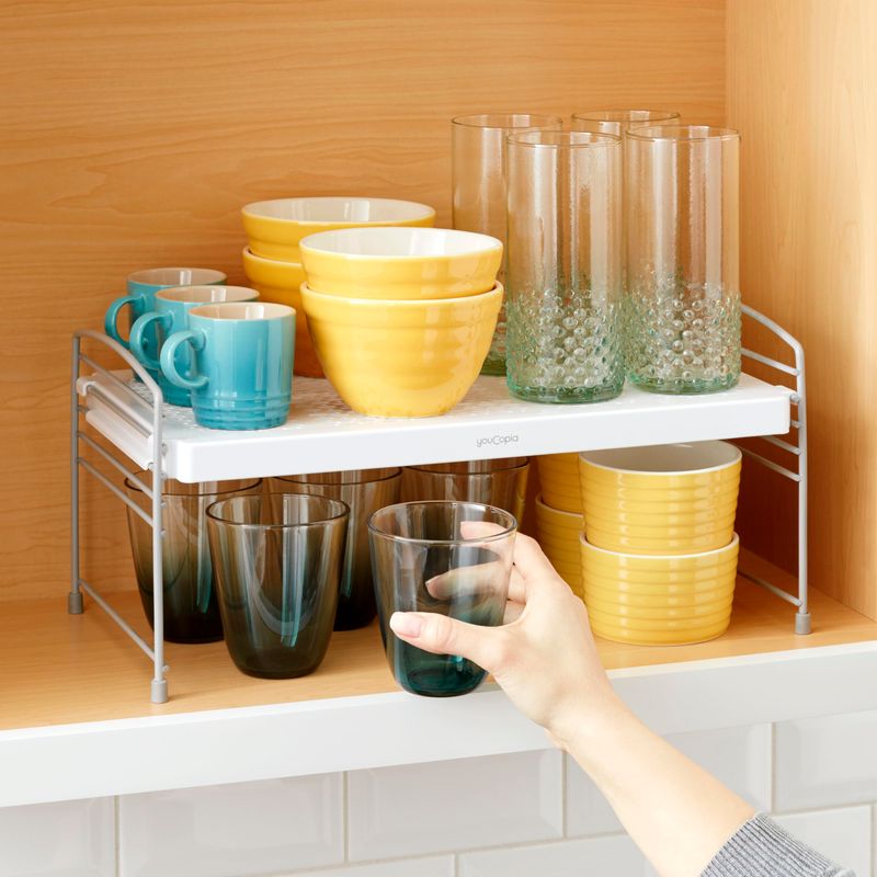 Use risers for vertical visibility