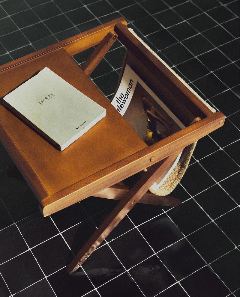Folding Chair Magazine Rack