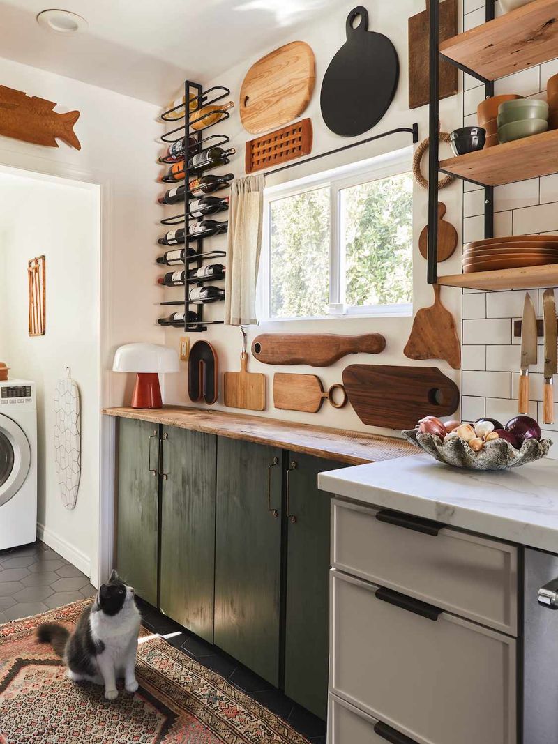 On kitchen cabinet ends