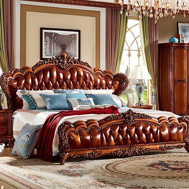 Ornate Carved Wooden Beds From Unknown Origins