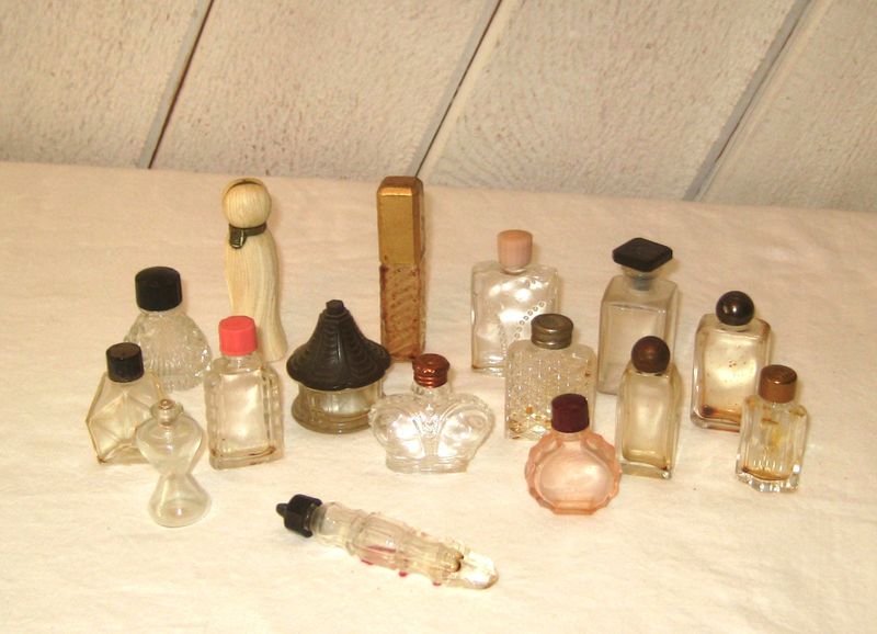 Vintage Perfume Bottles With Remaining Contents