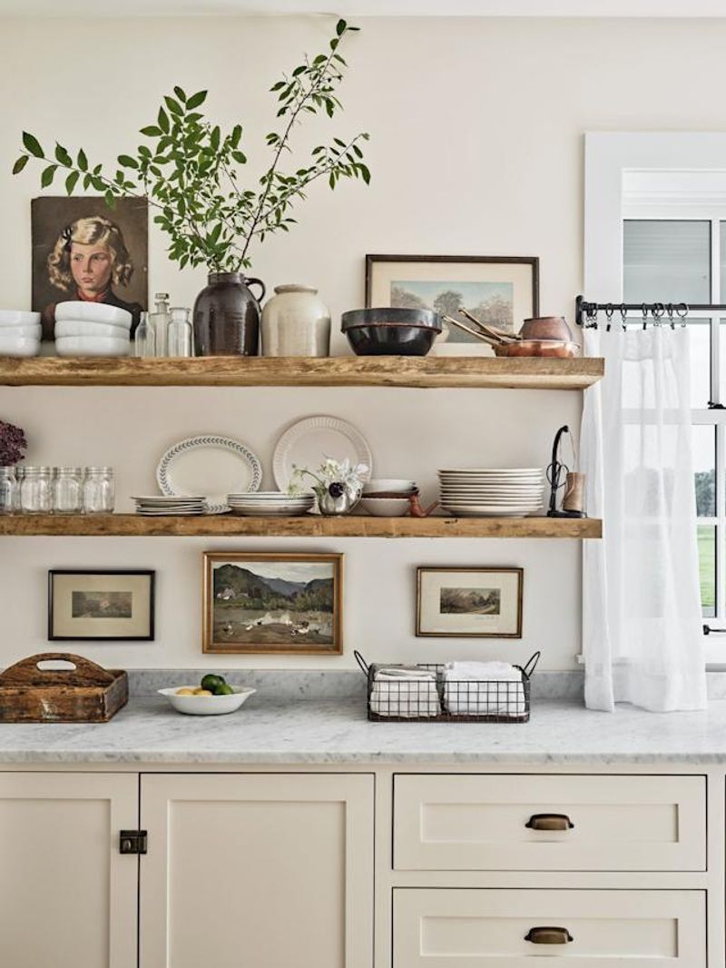 Open Shelving With Curated Collections