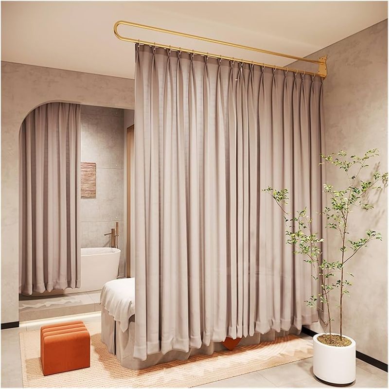 Install Tension Rod Room Dividers