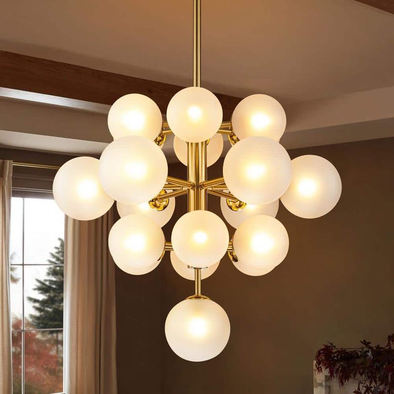 Mid-Century Modern Globe Chandeliers
