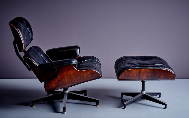 Vitra Eames Lounge Chair and Ottoman (Rare Vintage Editions)