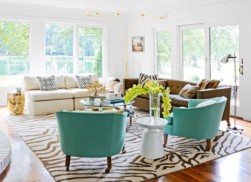 Pushed-Back Furniture Hugging The Walls